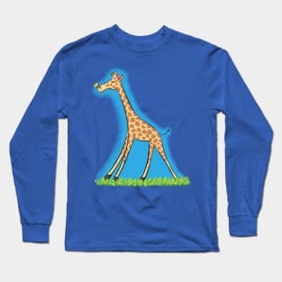 Cute giraffe cartoon Long Sleeve T-Shirt